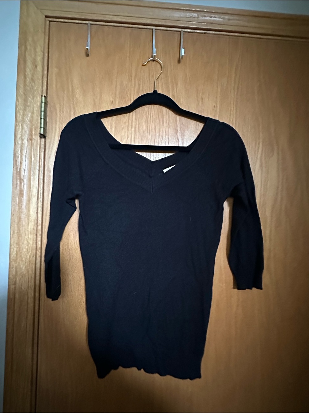 Black V-Neck Sweater